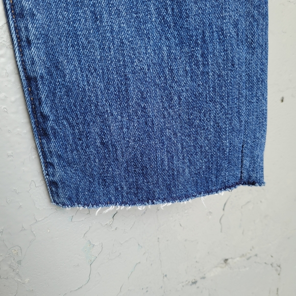 Levi's 501 Straight Leg Button Fly Raw Hem - Picture 4 of 7